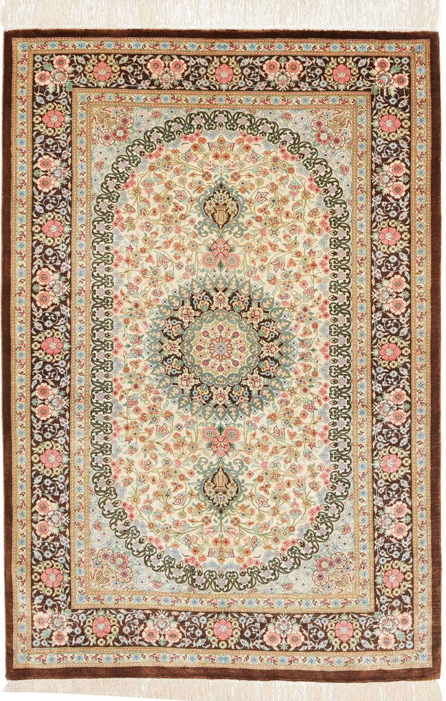 Ghom Tappeto persiano 80x120 (Iran) Annodato A Mano