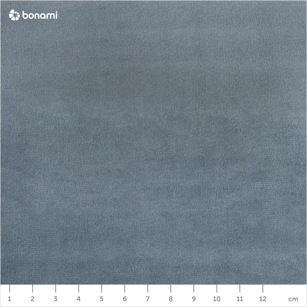 Letto matrimoniale imbottito azzurro con contenitore con griglia 160x200 cm Kelp - Micadoni Home