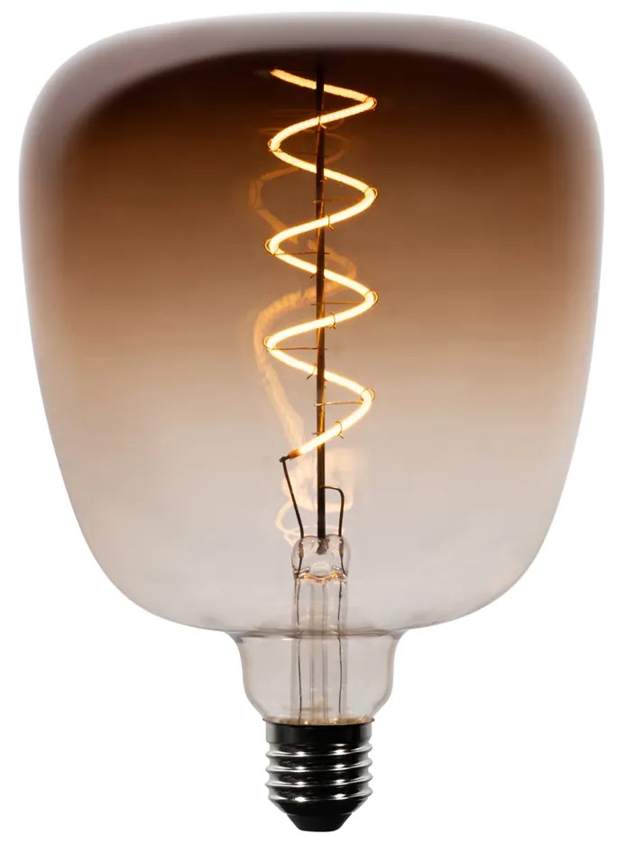 Lampadine LED E27 dimmerabili G140 marrone 4,9W 110 lm 1800K