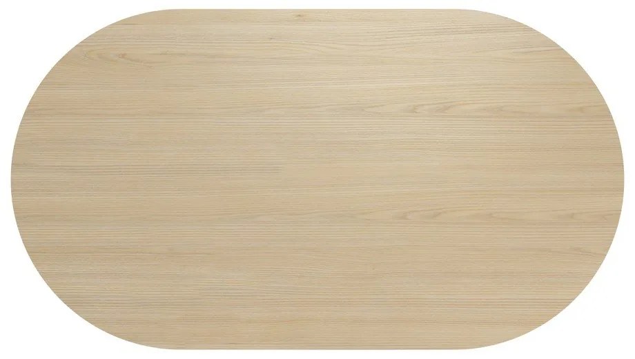 Tavolo da pranzo con piano in rovere decorato in colore naturale 100x180 cm Lago - TemaHome