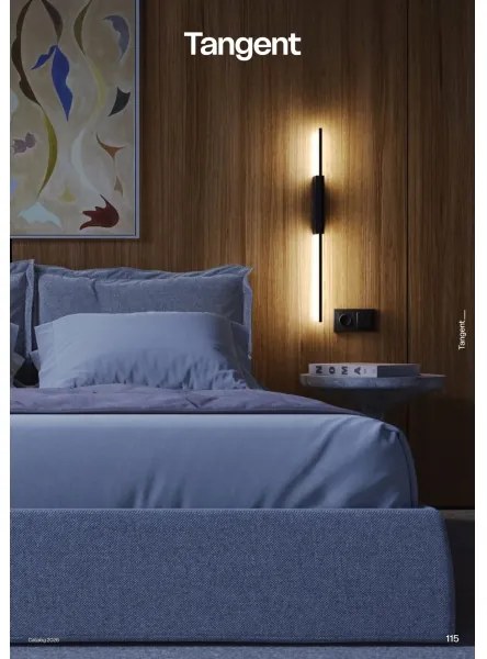 Redo 01-4673 - Applique LED TANGENT LED/6W/230V CRI 90 nera