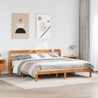 Letto senza Materasso Marrone Cera 180x200 cm in Legno di Pino 3306809