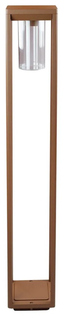 Paletto Lanterna CORTEN 100cm E27 - SERIE VIMO -