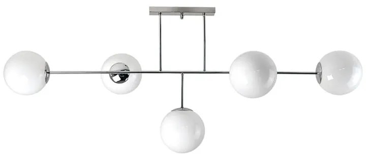 Plafoniera moderno Adeline cromo IP20, 5XE14