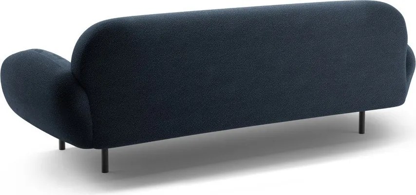 Divano blu scuro con rivestimento in bouclé 208 cm Poppy – Micadoni