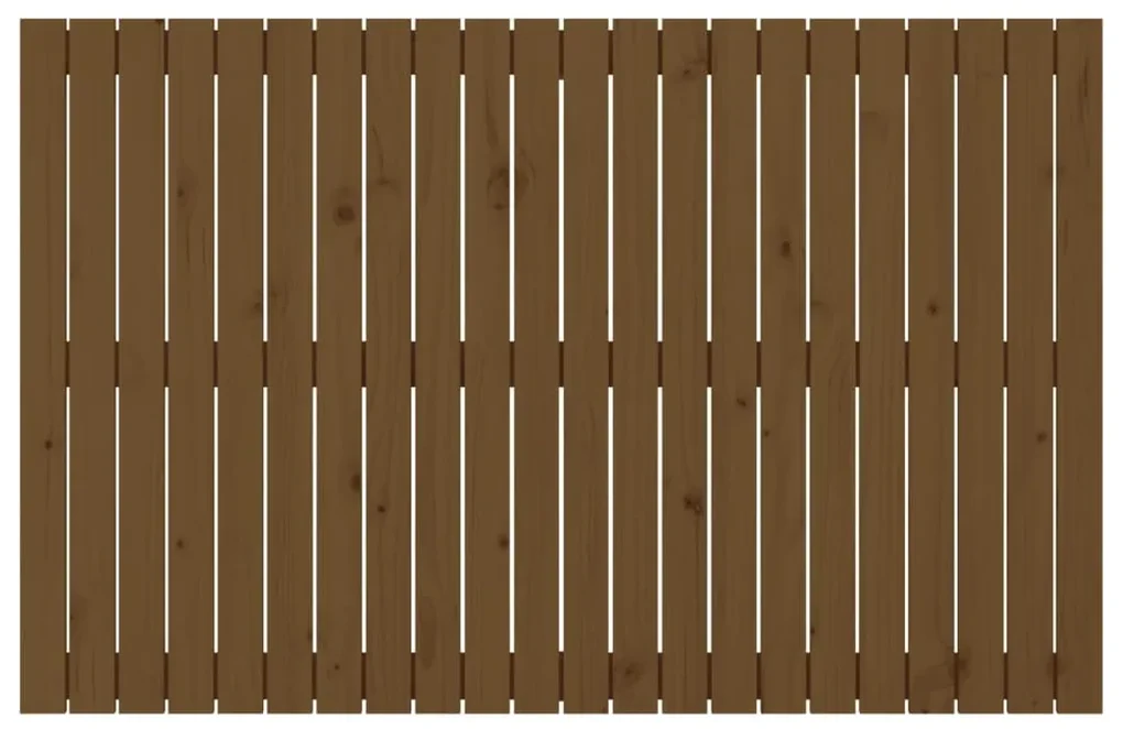 Testiera da parete miele 140x3x90 cm in legno massello di pino
