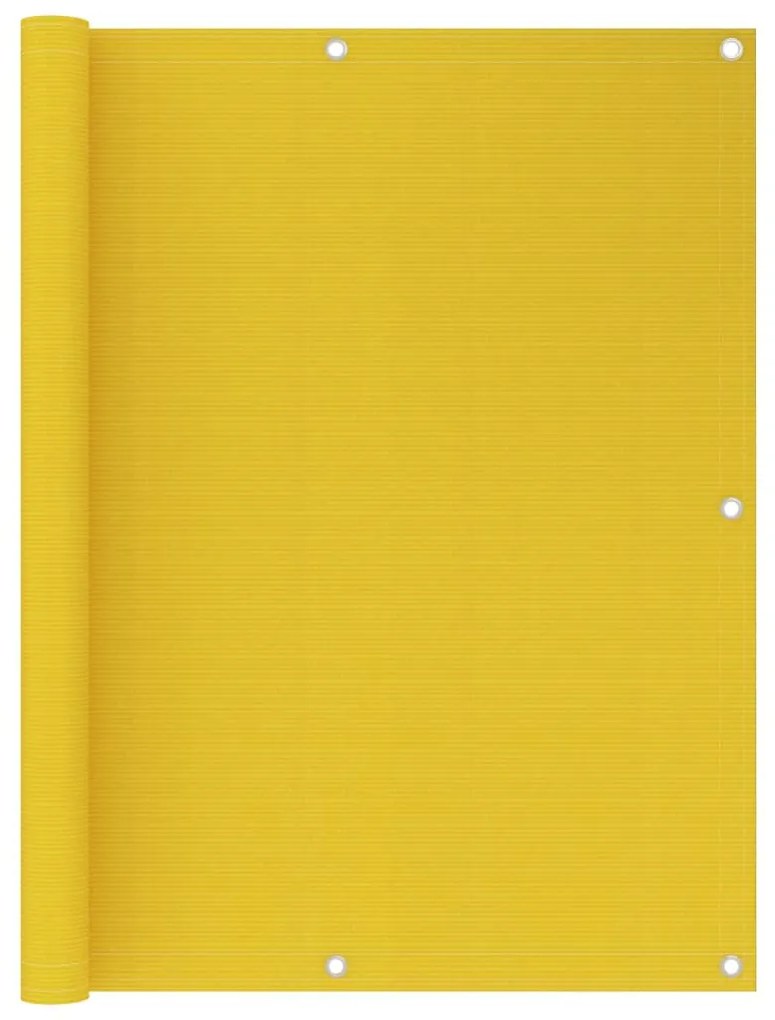 Paravento Da Balcone Giallo 120x400 Cm İn Hdpe /
