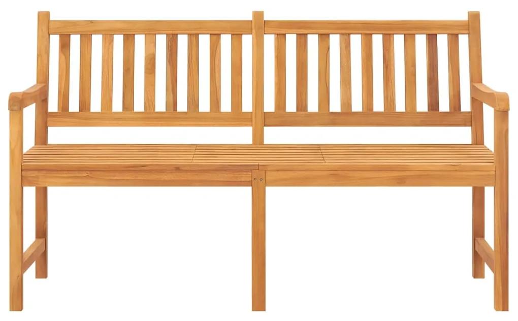 Panca giardino a 3 posti con tavolino 150 cm in legno di teak