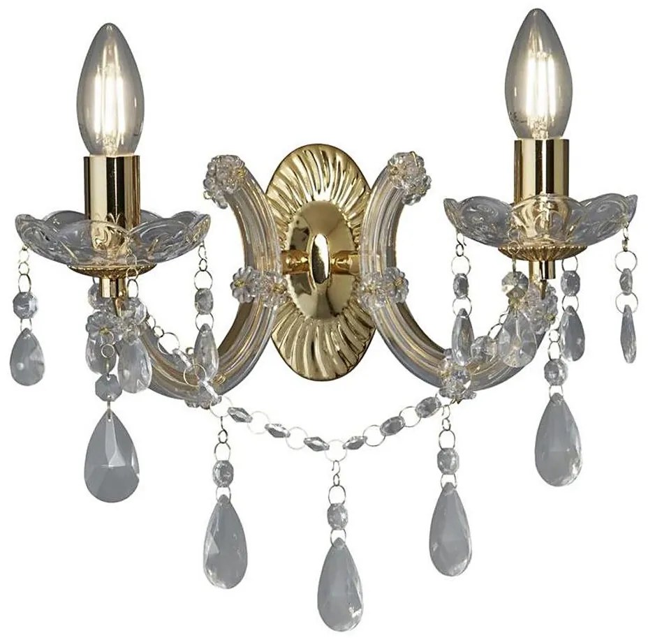 Searchlight 699-2 - Applique di cristallo MARIE 2xE14/40W/230V