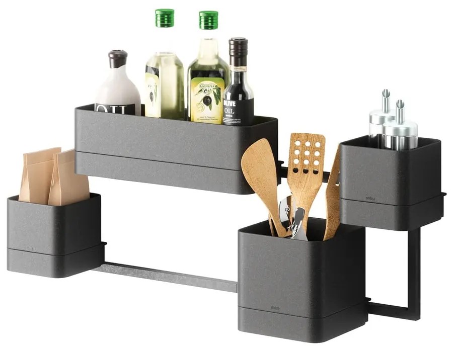 Vasi di plastica sospesi per erbe aromatiche in set di 4 pezzi Cubiko - Umbra