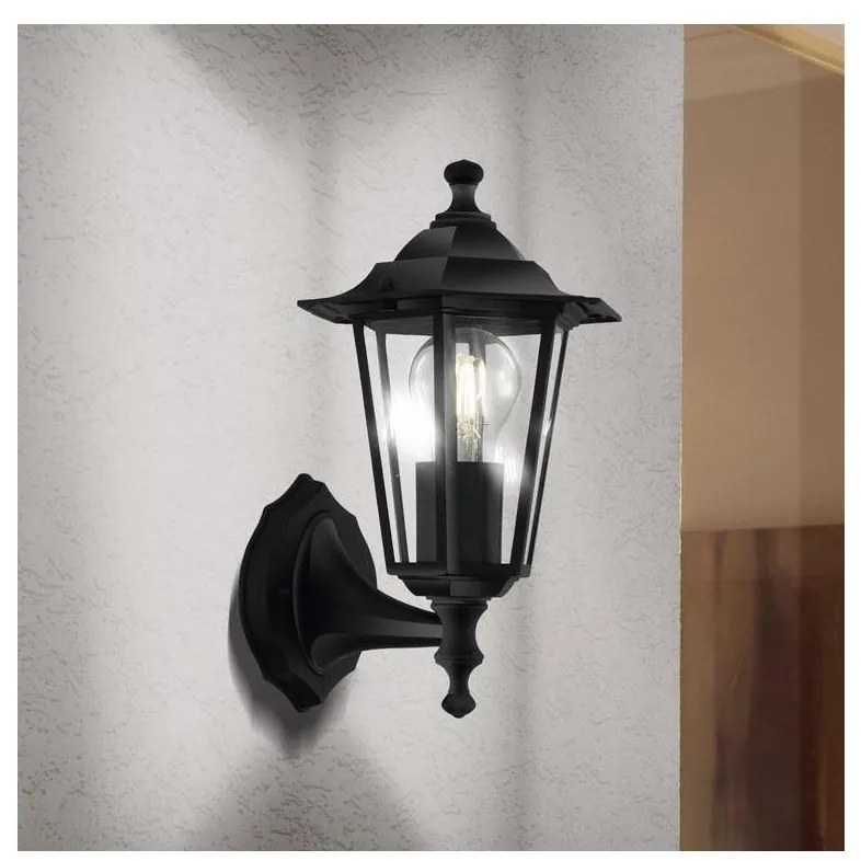 EGLO 22468 - Applique da esterno LATERNA 4 1xE27/60W nero