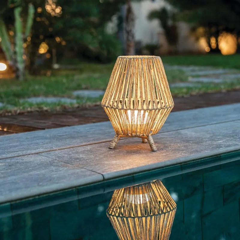 Lampada da esterno senza fili SISINE 30 BATTERY TABLE LAMP beige , luce dal bianco caldo al neutro IP54 NEWGARDEN