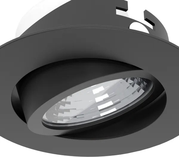 Eglo 902281 - Set da 3 lampade LED dimmerabili da incasso SALICETO, 6,4 W, 230 V, Ø 8,8 cm, nero