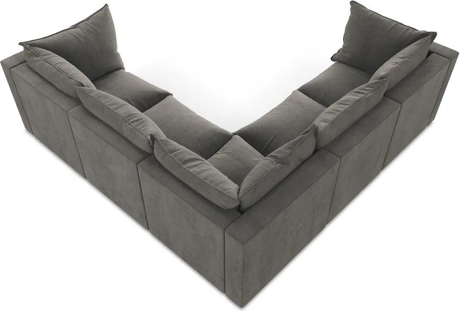 Divano angolare grigio scuro Manao – Makamii