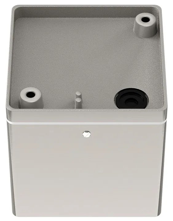 Applique da soffitto Quadrata GU10 IP54 in Alluminio e Vetro