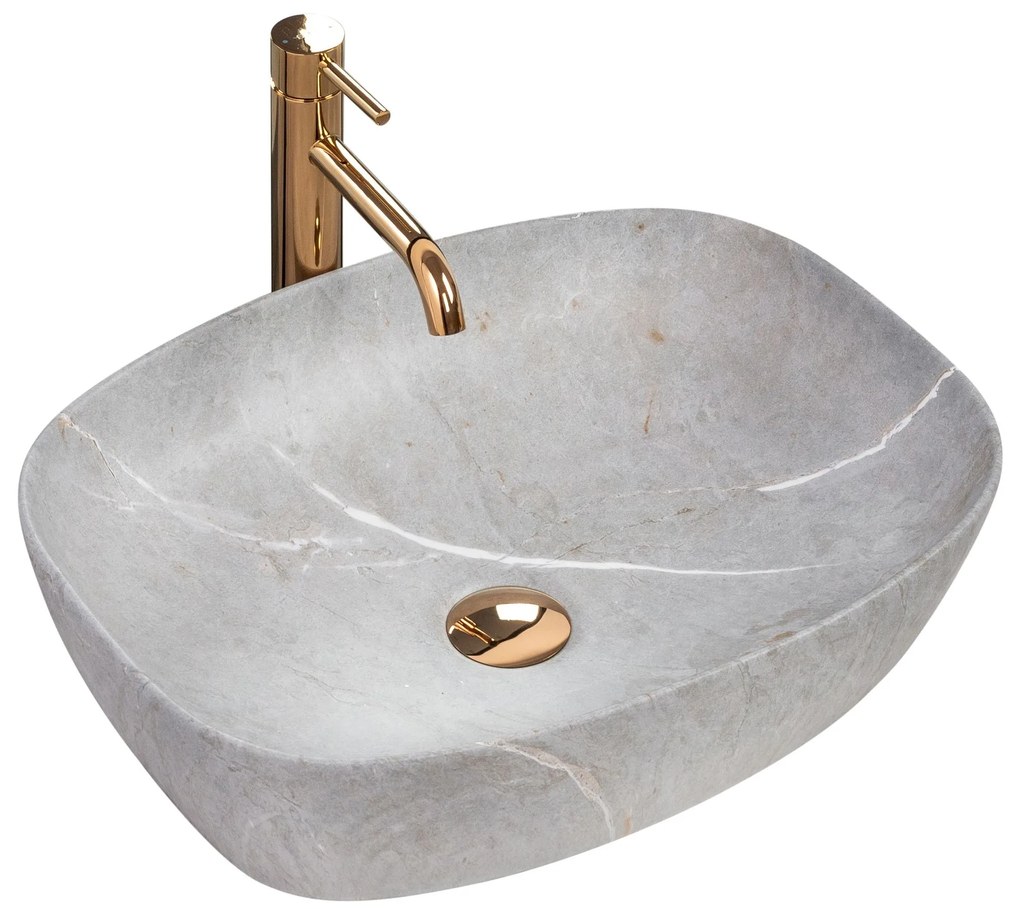 Lavabo da appoggio Rea Freja Grey