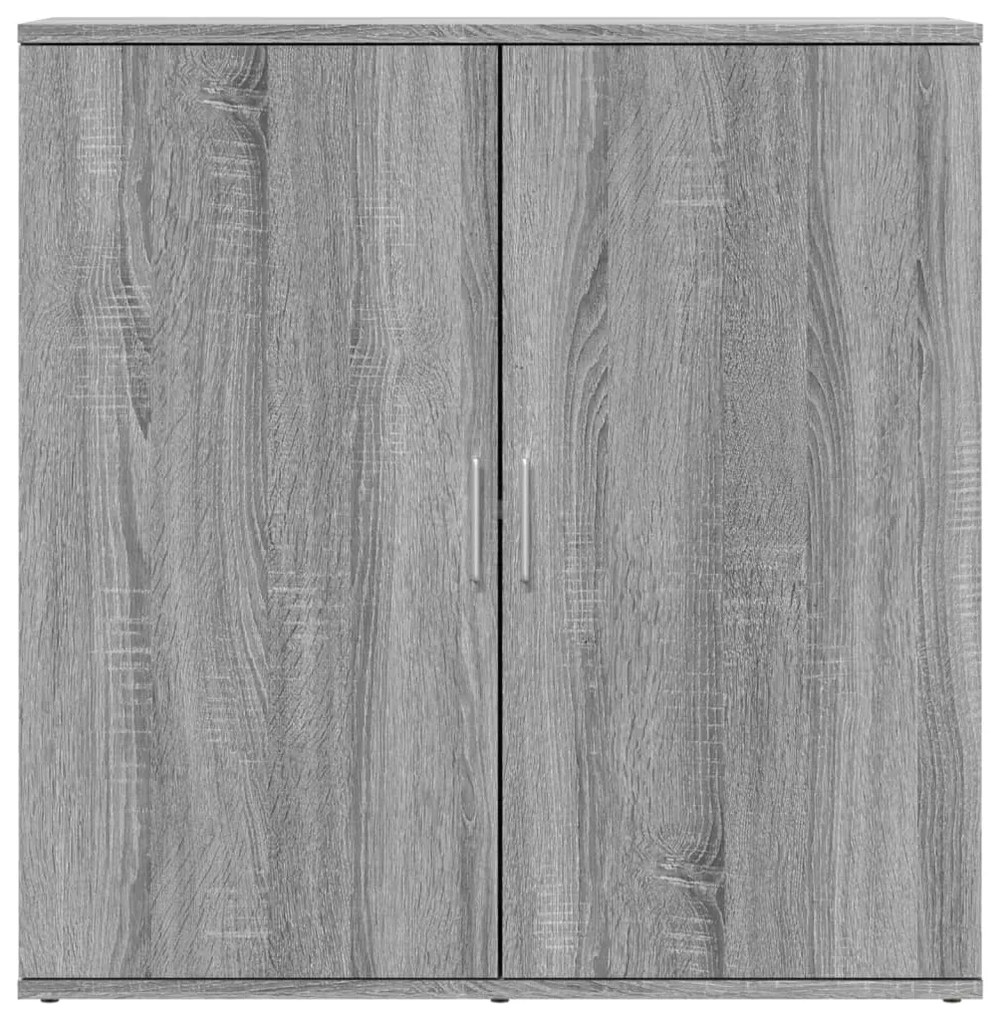 Credenze 2 pz grigio sonoma 79x38x80 cm in legno multistrato