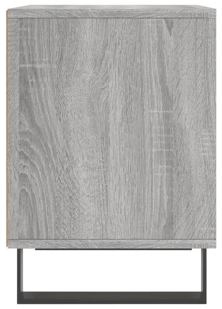 Comodino grigio sonoma 40x35x50 cm in legno multistrato