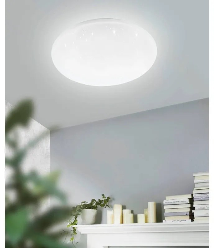 Plafoniera LED moderno Frania, bianco Ø 38 cm dimmerabile EGLO