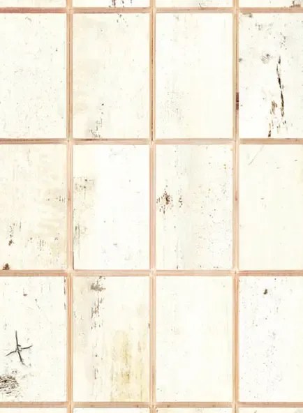 NLXL Carta da parati Waste Tiles - White