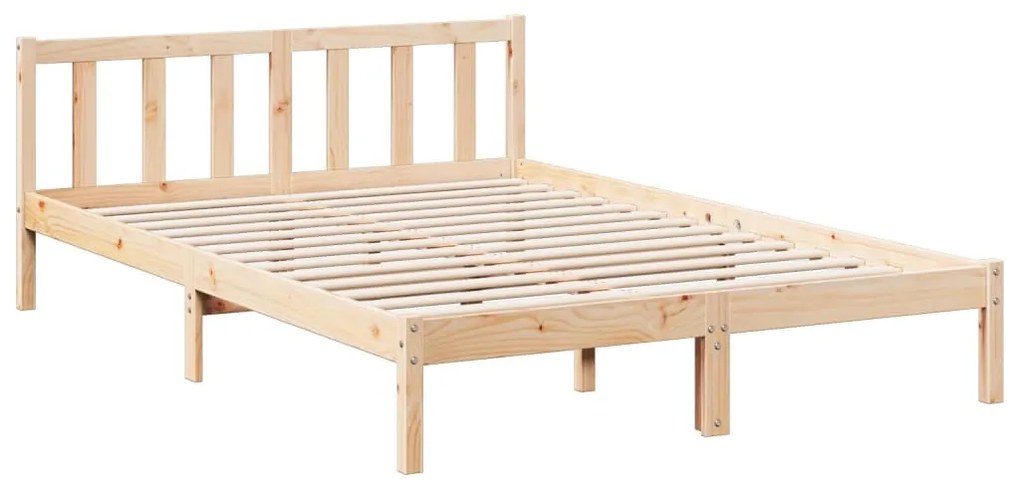 Letto extra lungo senza materasso 140x220cm legno massello pino