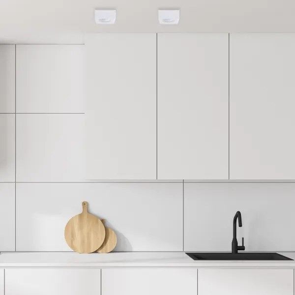 Faretto BALI 1xGU5,3/MR16/25W/12V quadrato bianco