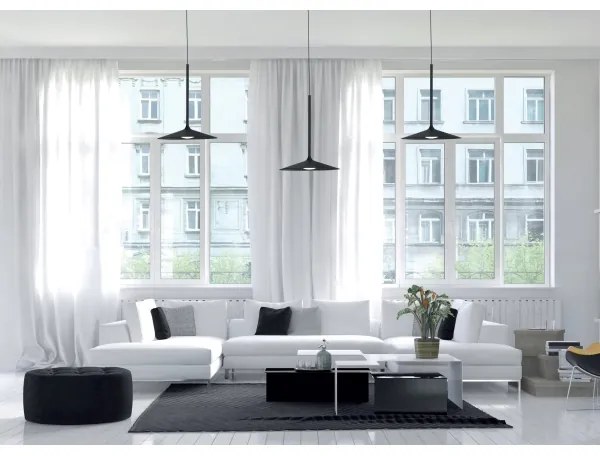 MAXLIGHT P0456 - Lampadario LED a sospensione con filo HANA LED/6W/230V diametro 17,5 cm nero