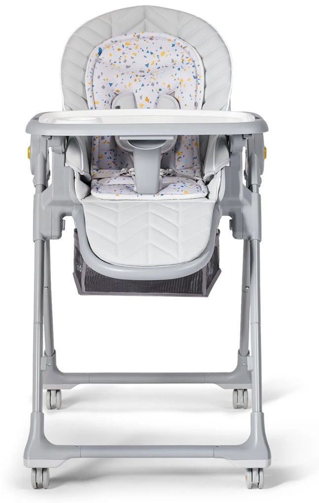 Sdraietta e Seggiolone da Pappa Trasformabile 2 in 1 Kinderkraft LASTREE-Grigio