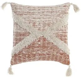 Cuscino DKD Home Decor Beige Arancio 45 x 10 x 45 cm Frange