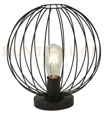 Lampada da tavolo rondo - struttura in filo nero