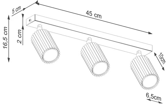 Brilagi - Faretto LED CRESTO 3xGU10/10W/230V bianco