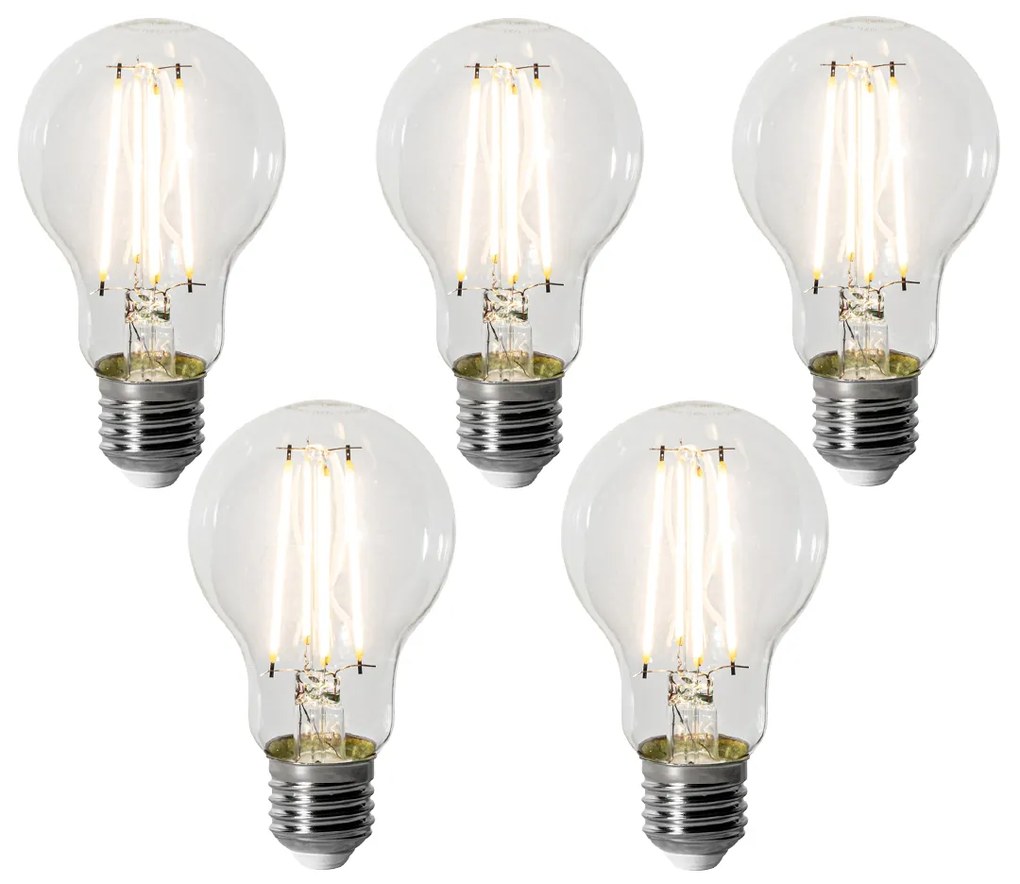 Set di 5 lampadine LED E27 dimmerabili A60 8W 900 lm 3000K