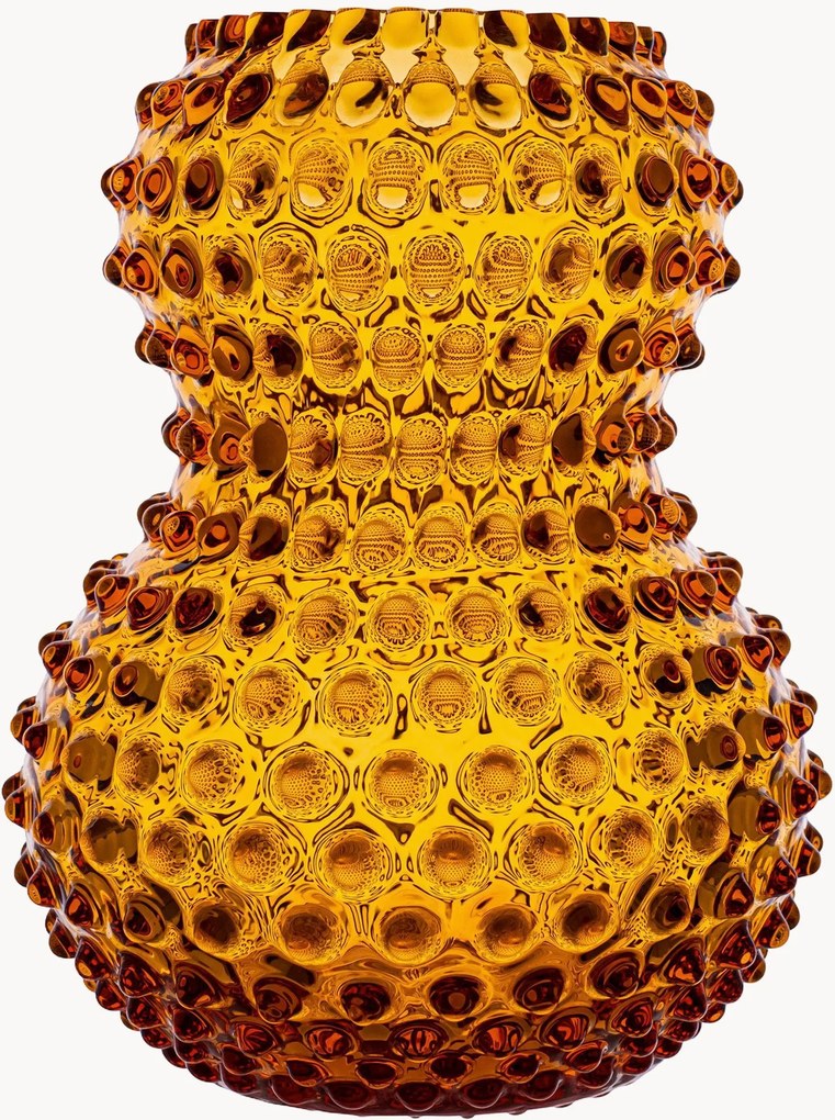 Vaso in vetro soffiato Hobnail, alt. 20 cm