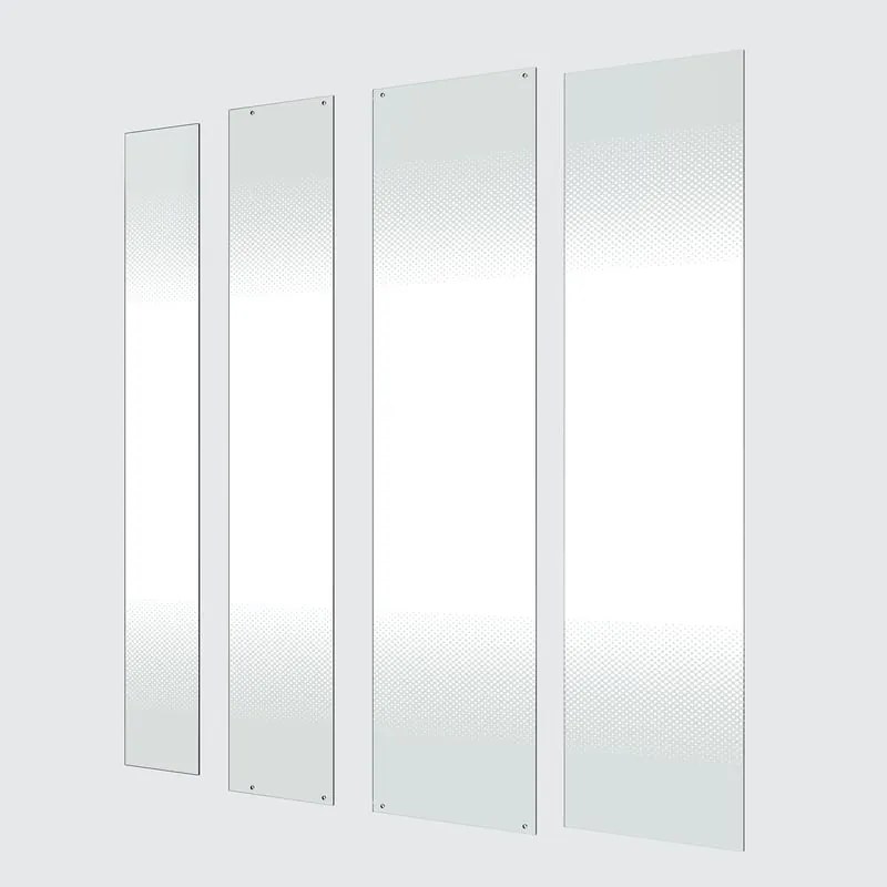 Kit vetro per doccia ad apertura pieghevole Easy L 100 x H 190cm, Sp. 6 mm serigrafato