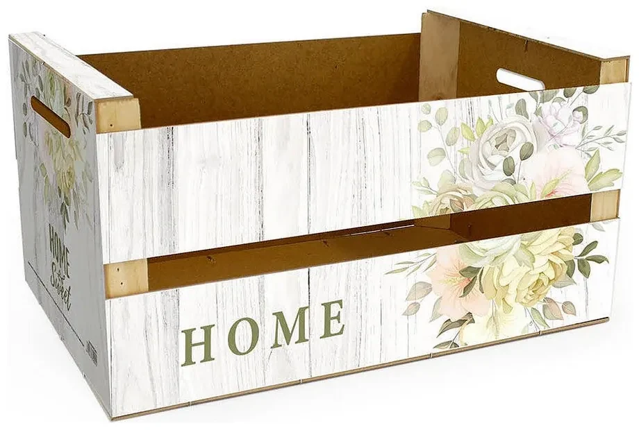 Scatola portaoggetti Confortime Home Brillante Fiori (36 x 26,5 x 17 cm)