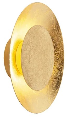 Plafoniera Art Déco oro/ottone con LED - Sun