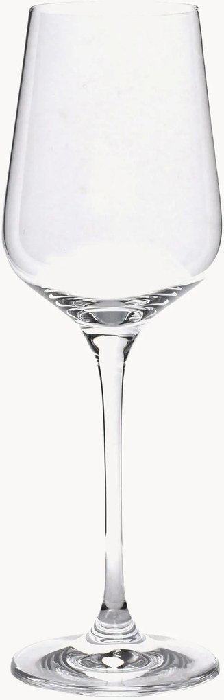 Set di 4 bicchieri da vino bianco in cristallo Mystique