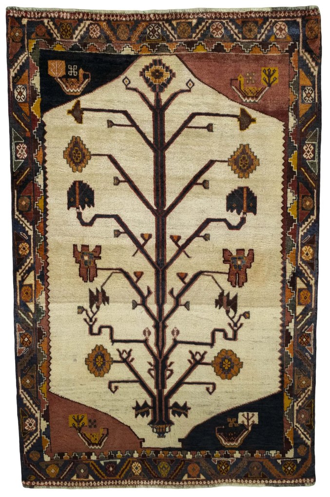 Gabbeh Tappeto persiano 200x130 Beige (Iran) Annodato A Mano