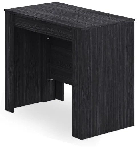 Consolle A Muro Nera Allungabile A Tavolo Da Pranzo Rettangolare 2 Metri In Legno
