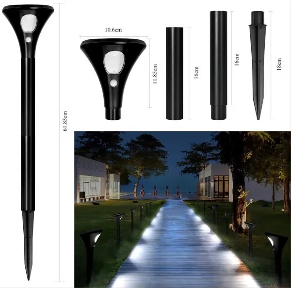 Immax 08502L - Lampada solare LED con sensore LED/1W/3,7V 6000K IP65