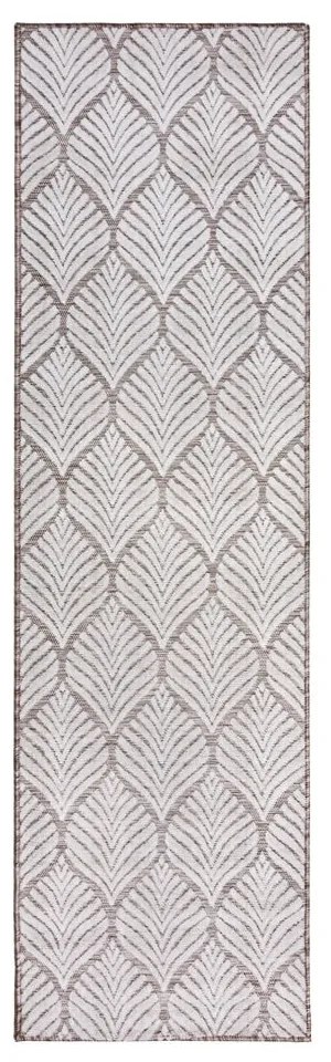 Tappeto da interno e esterno avorio 66x230 cm Elm Leaf – Flair Rugs