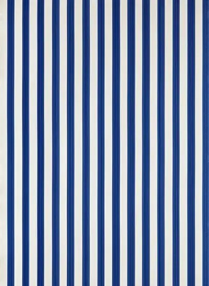 Tapete Closet Stripe von Farrow & Ball - Pointing/ Blue
