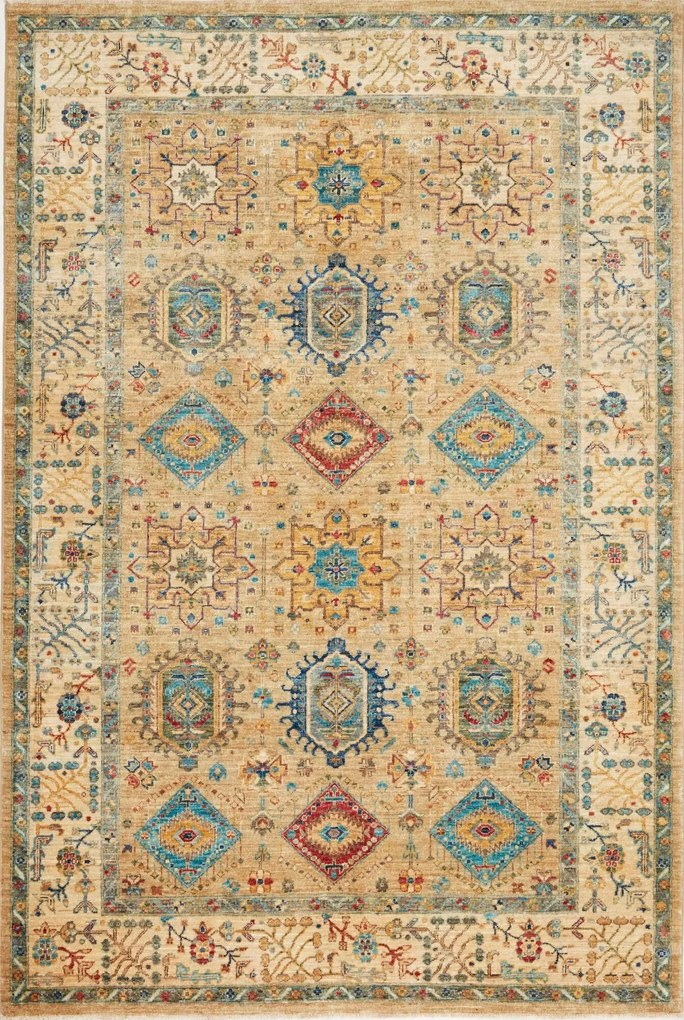 Samarkand Tappeto orientale 170 x 230 Beige (Pakistan) Annodato A Mano