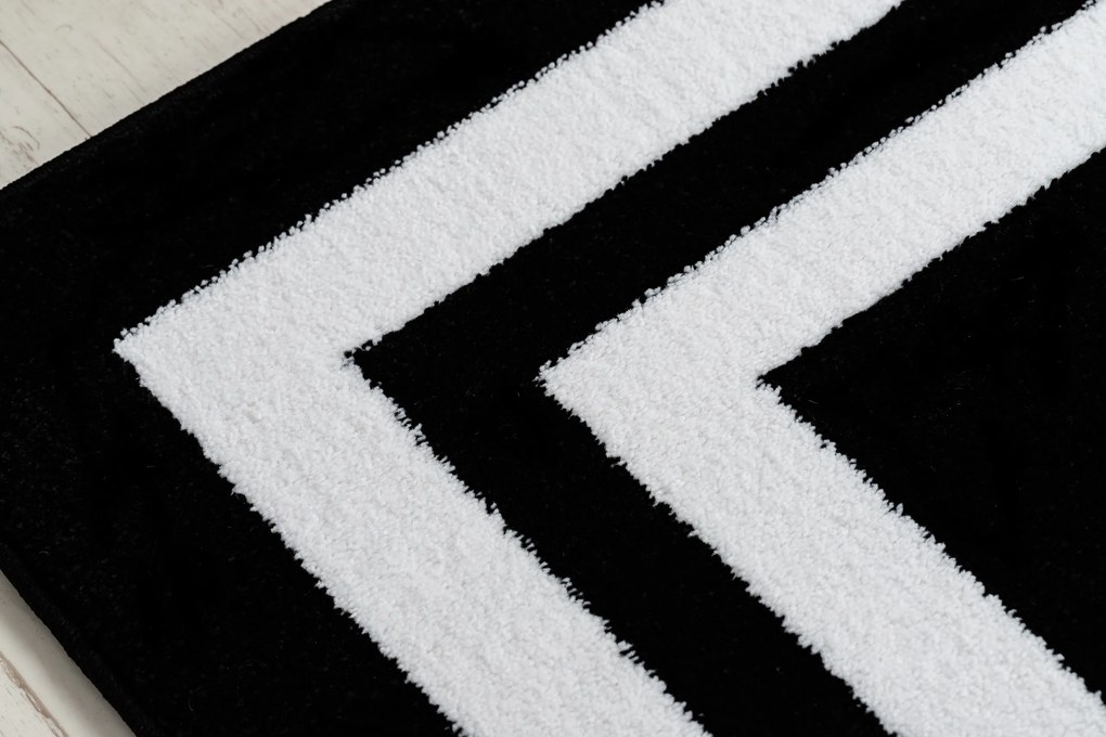 Tappeto HAMPTON Inquadrata nero - PRODOTTO DI SECONDO GRADO