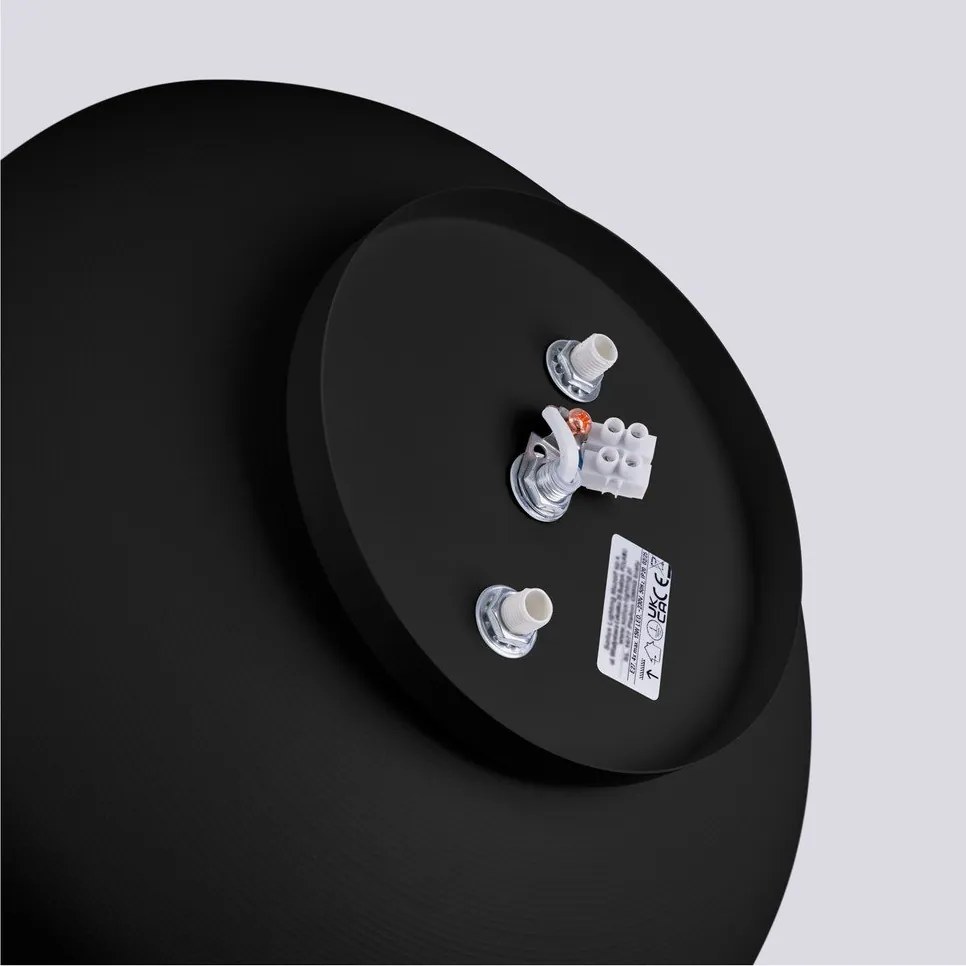 Plafoniera nera ø 30 cm Blacko – Sollux