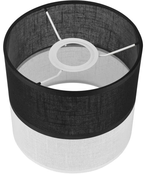 Paralume di ricambio ANDREA E27 Ø16 cm nero/bianco