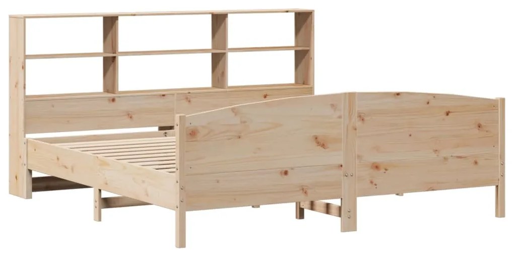 Letto libreria senza materasso 180x200 cm in legno di pino
