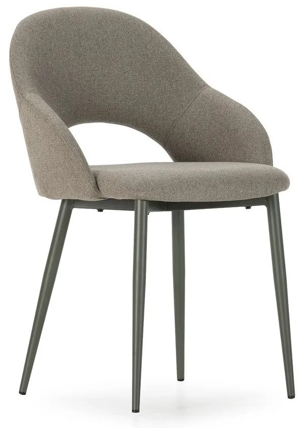 Sedie da pranzo in set verdi in imbottito 2 pz Lia – Marckeric