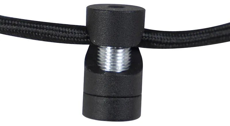 Lampada a sospensione moderna nera - Lofty