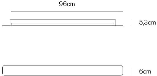 Line applique 31w 2000lm 3000k black